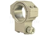 A PAIR SCOPE HIGH SILVER RING 30MM TUBE 1 INCH INSERT FOR RUGER