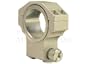 A PAIR SCOPE HIGH SILVER RING 30MM TUBE 1 INCH INSERT FOR RUGER