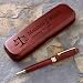 Personalized Rosewood Pen and Case Set - Legal Design