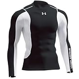 (アンダーアーマー)UNDER ARMOUR UA HGコンプレッションブロックLSモック MCM4111 アスレチック メンズ ベースレイヤー コンプレッション MCM4111 BLK/WHT/WH