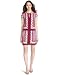 donna morgan Women's Tribal Print Matte Jersey Dress,Crushed Berry,8