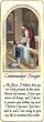 12 Mini-Bookmark Remembrances with Communion Prayer in English, 2.25" x 6" - Boy