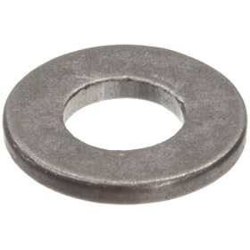 Stainless Steel 18-8 Flat Washer, #10, 0.203" ID, 0.438" OD, 0.032" Thick (Pack of 100)