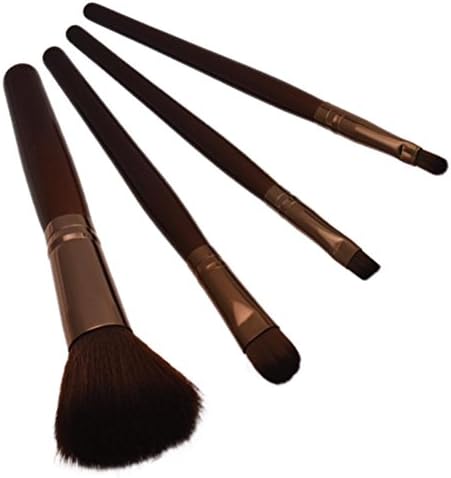 Cool7 4 Pieces Pro Foundation Makeup Tools Cosmetic Brush Blending Face Eye Brush Kit Sets