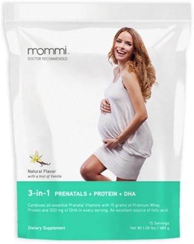 2 Packs of Mommi Protein Powder - 3 In 1 - Vanilla - 15 Servings - 1.08 Lb