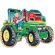 Great American Puzzle Factory John Deere Tractor Giant Shaped Floor Puzzle