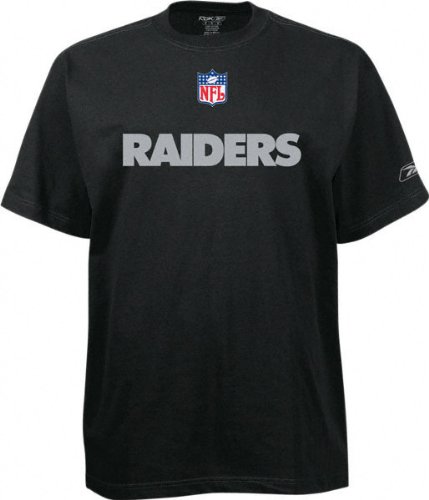 Oakland Raiders Black 2007 Wordmark T-Shirt