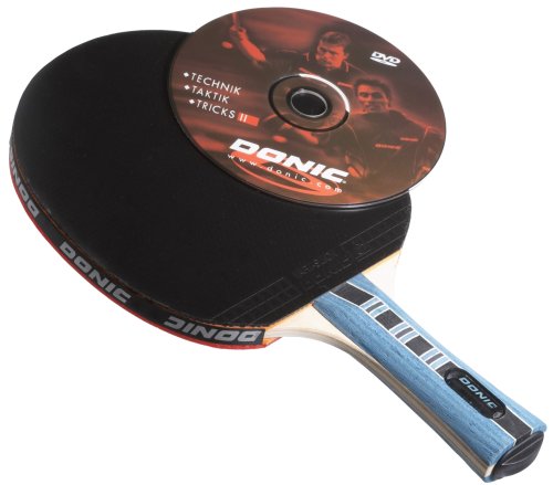 Donic Schildkröt Tischtennisschläger WALDNER 700 inkl.Gratis-Lern-DVD, schwarz / rot