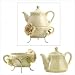 Ceramic Victorian Peony Tea For One Set Teapot Cup Mug