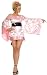 83248 Sexy Geisha Girl Pink Kimono Dress By Leg Avenue