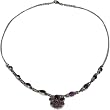 Handcrafted Necklaces Sterling Silver Amethyst Gemstone Jewelry 18.5 inches