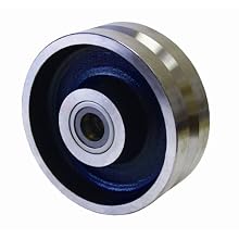 RWM Casters V-Groove Wheel with Straight Roller Bearing 6000 lbs Capacity
