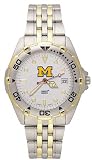 Michigan Wolverines M All Star Watch with Stainless Steel Band - Men's