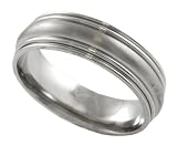 Titanium Grooved High Polish Band
