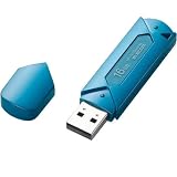 ELECOM パスワード自動認証機能付USBフラッシュメモリ 8GB (ブルー) MF-AU2B08GBUの画像