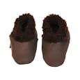 Nui Organics Kina Collection Lamb Booties in Chocolate, 3-6 Months