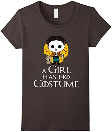Women's Women's A Girl Has No Costume Halloween Shirt Medium Asphalt