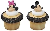 Mickey Mouse and Minnie Mouse Cupcake Rings Toppers