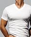 2(x)ist Men's Essential 3 Pack V Neck, White, Large