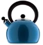 Copco 2-Quart Bella Enamel-on-Steel tea kettle, blue