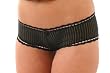 SALE White SeXy Boyshort Panty Low Rise Sheer Strip Size L 7