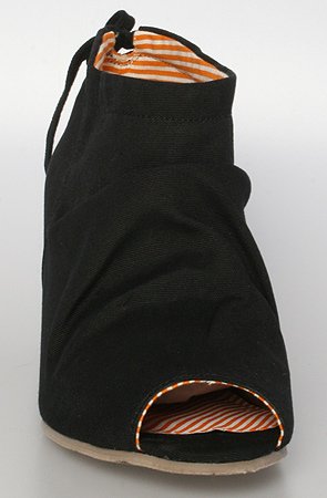 80%20 The Georgie Handkerchief Tie Hidden Wedge in Black,Shoes for Women from 80%20