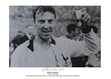 Cup Winner - Greaves with his 1962 FA Cup medal, signed by Jimmy Greaves