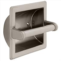 Franklin Brass 9097SN Toilet Paper Holder with Beveled Edges, Recessed, Satin Nickel