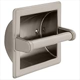 Franklin Brass 9097SN Toilet Paper Holder with Beveled Edges, Recessed, Satin Nickel
