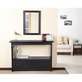 Armie 2-Drawer Console Table in Black Finish