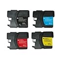 Drucker-Patronen Set (4x schwarz/6x farbig) kompatibel zu BROTHER 
LC980 LC1100 DCP 145C 165C 185C