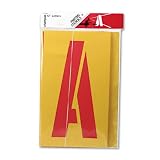 Chartpak 01590 Painting Stencil Set, 12 Gothic Style Capital Letters