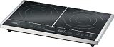 Rommelsbacher CT 3408/IN Glaskeramik Doppelkochtafel Induktion / 3400 Watt / Edelstahl