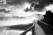 Walkway over the Lake Art Poster Print, 36x24