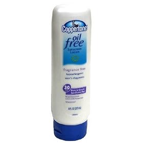 Coppertone Oil Free Sunscreen Lotion, SPF 30, 8-Ounce Bottles (Pack of 2)