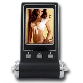 August 2.4" LCD Photo Displayer and Alarm Clock with Built-in Memory for up to 27 Pictures - Ideal for travelers and bedside/office desk display