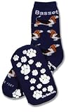 NEW! Pair of Basset Hound Slipper Socks - Great Gift for Dog Lover
