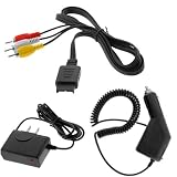 GTMax Rapid Car Charger + Home Travel Charger + AV Composite Cable for Sony PlayStation PS2 / PS3