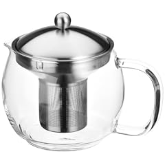 CHG 3403-00 Teekanne mit Filtereinsatz / Kanne aus Glas / Deckel und Filtereinsatz aus rostfreiem Edelstahl / f�r 1.2 Liter