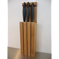 3 Piece Kyocera Black Handled Ceramic Knife Set with Block