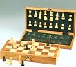 15" Wood Folding Chess Set, King:3" - Chess Chess Sets