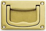 Bosetti Marella Brass Recessed Pull, 2.95-by-1.97-Inch