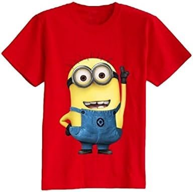 Kids Baby Boys Girls Despicable Me Inspired Cotton T-Shirt, Short Sleeve Top, Minion