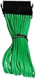 BitFenix Alchemy Multisleeve 24-Pin 30cm ATX Extension Cable - Green Sleeve/Black Connector (BFA-MSC-24ATX45GK-RP)