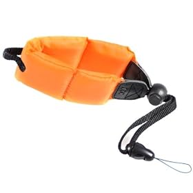 InspironPhoto Studio Photo Orange Foam Float Camera Strap- Free shipping From Canada