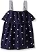 Nautica Girls' Printed Pique Tank with Ribbon Straps