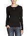 ESPRIT Damen Shirt/ Langarmshirt N29678, Gr. 44 (XXL), Schwarz (black 001)