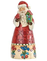 Jim Shore for Enesco Heartwood Creek Santa with Birdhouse Figurine, 9-Inch