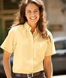 UltraClub Ladies? Classic Wrinkle-Free Short-Sleeve