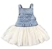 Kids Baby Girls Clothes One-piece Dress Summers Denim Tulle Overalls